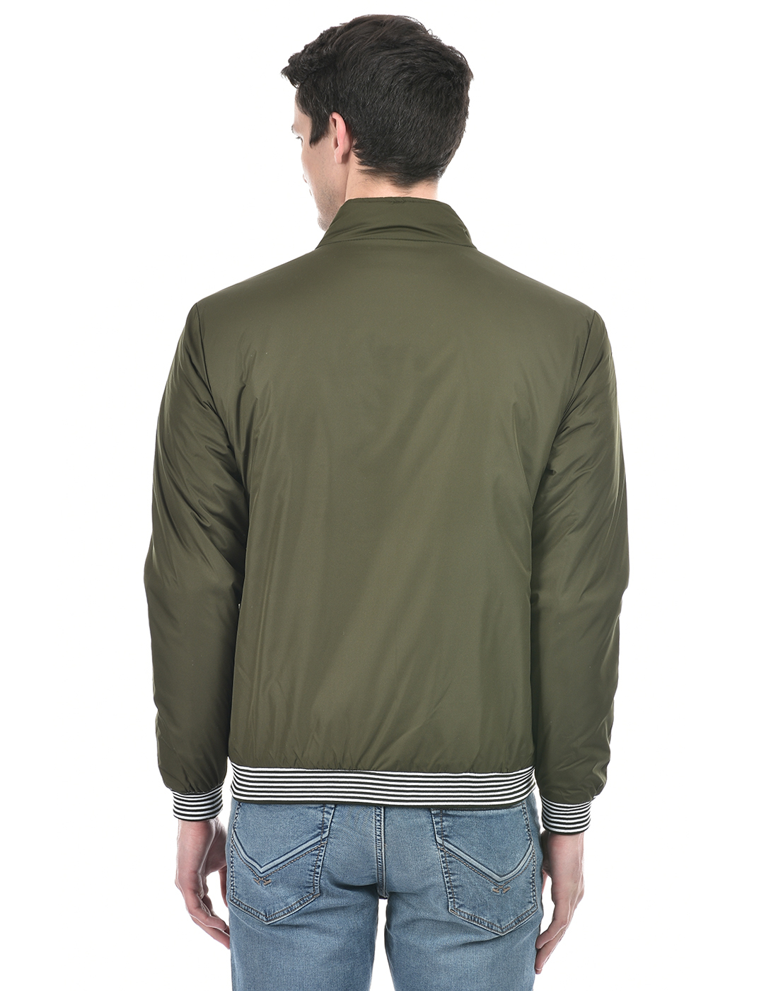 Numero Uno Men Solid Green Jacket